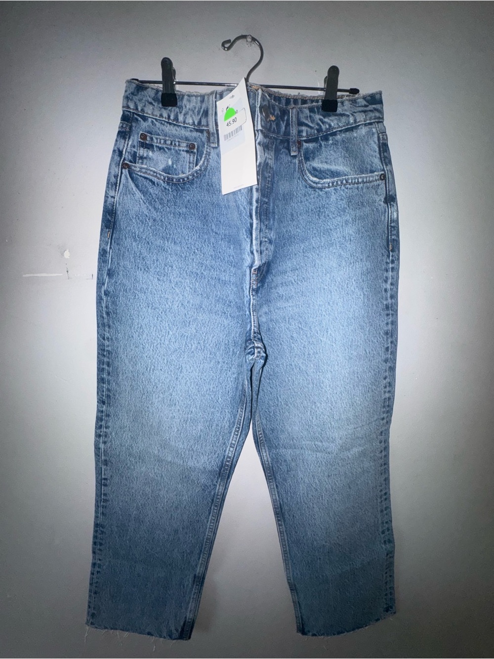 Zara Light Blue High-Rise Denim Jeans